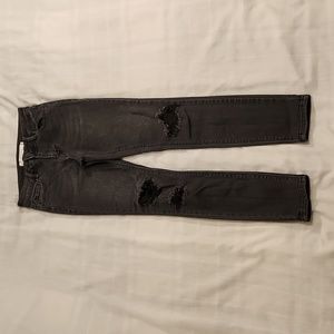 Hidden jeans straight leg black denim women's size 25